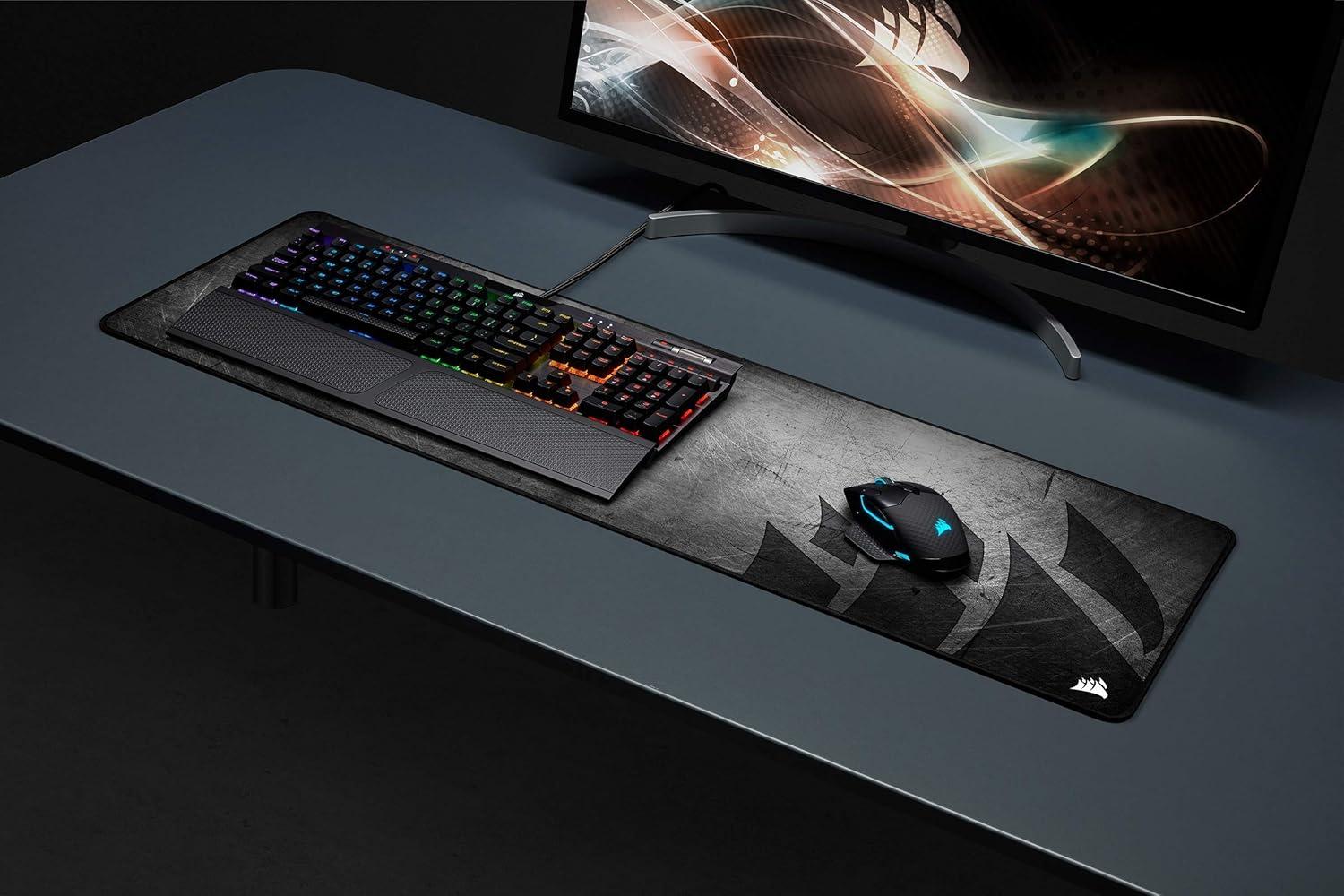 imageCorsair MM300 PRO Premium SpillProof Cloth Gaming Mouse Pad  Extended  MulticolorExtended 366L x 118W inches Pack of 2