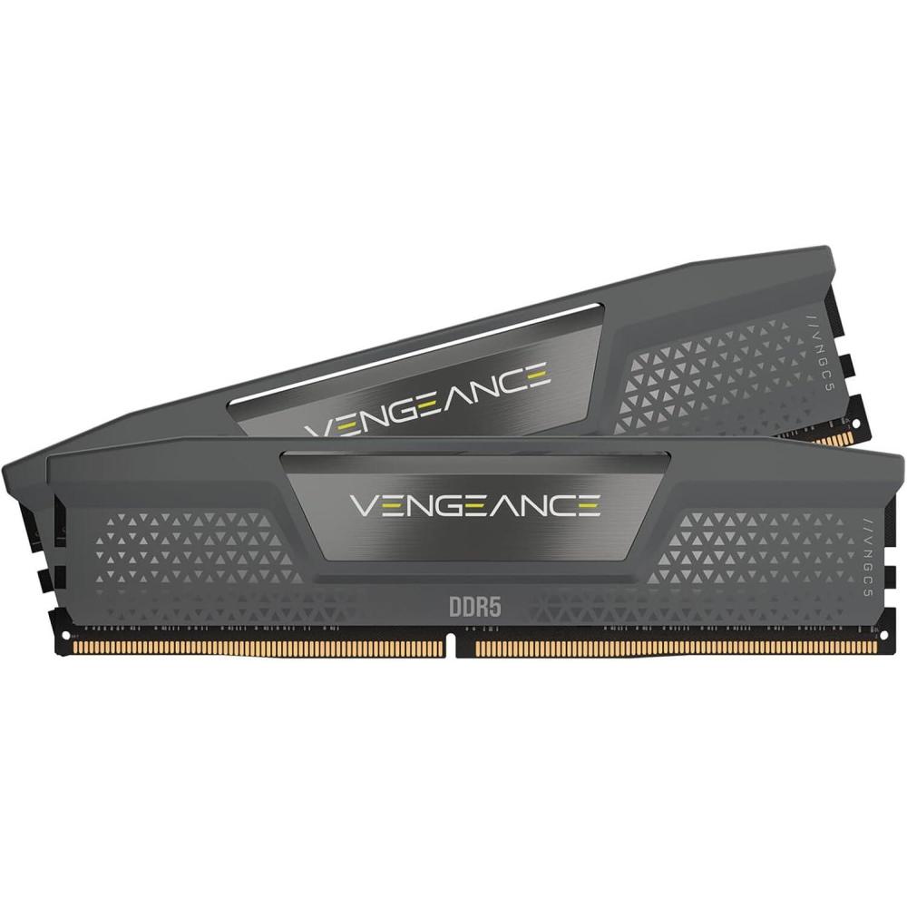 imageCORSAIR Vengeance DDR5 RAM 32GB 2x16GB 6400MHz CL364848104 135V AMD Expo Intel XMP 30 Desktop Computer Memory  Gray CMK32GX5M2B6400Z36