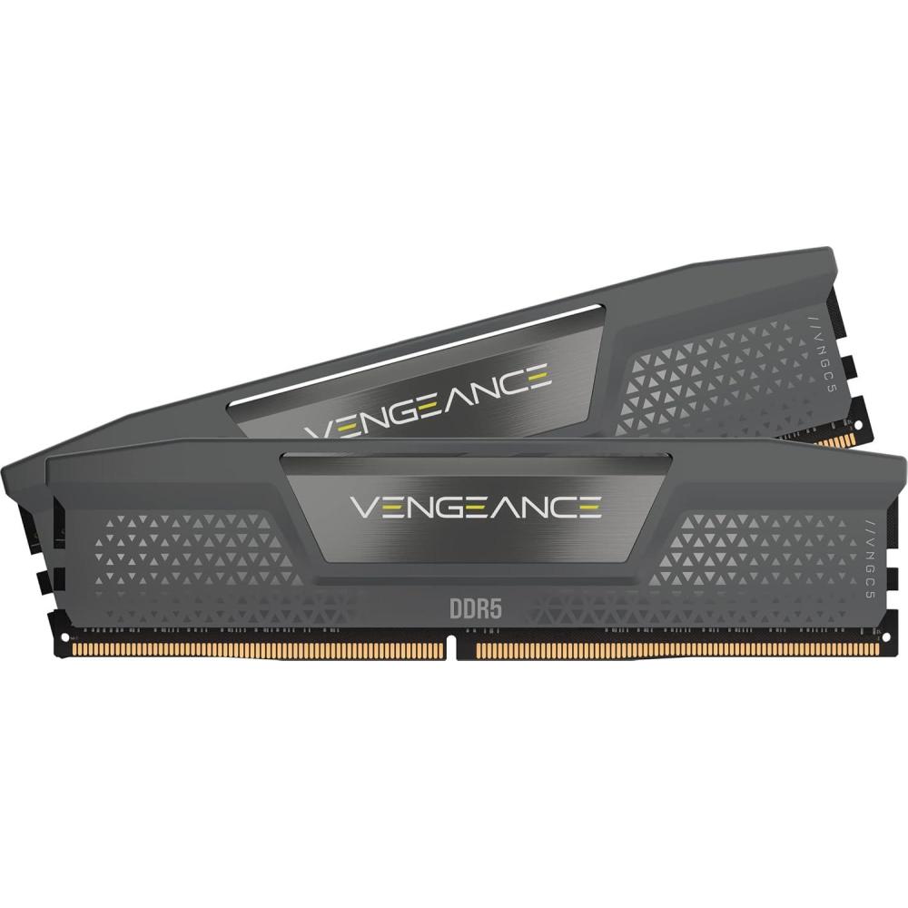 imageCORSAIR Vengeance DDR5 RAM 96GB 2x48GB 6000MHz CL36444496 14V AMD Expo Intel XMP 30 Desktop Computer Memory  Gray CMK96GX5M2E6000Z36