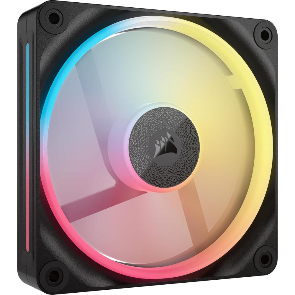 imageCORSAIR iCUE Link LX120R RGB 120mm PWM Reverse Fans  Triple Fan Kit  LowNoise Magnetic Dome Bearing Dual Light Loops CORSAIR QuikTurn Screws Zero RPM Mode  BlackBlack