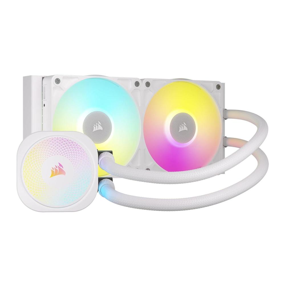 imageCORSAIR iCUE Link Titan 360 RX RGB Liquid CPU Cooler  360mm AIO  LowNoise  FlowDrive Cooling Engine  Intel LGA 18511700 AMD AM5AM4  3X RX120 RGB Fans  iCUE Link System Hub Included  WhiteWhite