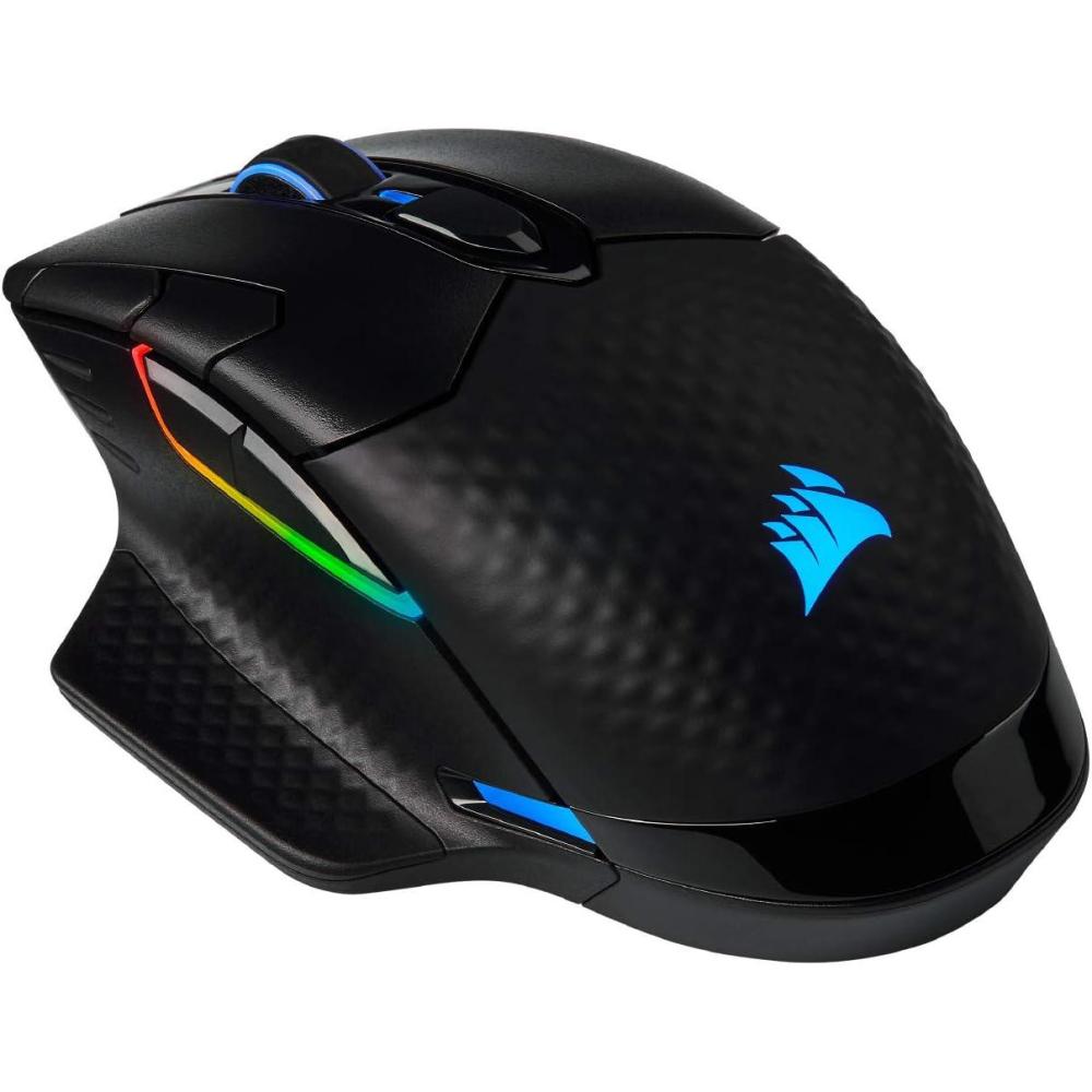 imageCorsair DARKSTAR RGB Wireless Gaming Mouse for MMO MOBA  26000 DPI  15 Programmable Buttons  Up to 80hrs Battery  iCUE Compatible  BlackDARK CORE RGB PRO