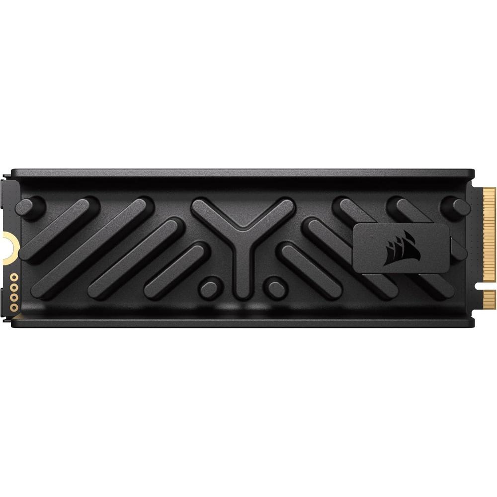 imageCorsair MP700 Elite 2TB PCIe 50 x4 NVMe M2 SSD  Up to 10000MBsec  HighDensity 3D TLC NAND  M2 2280  DirectStorage Compatible  BlackWith Heatspreader