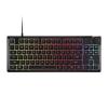 imageCorsair K55 CORE TKL RGB Gaming Keyboard  Tenkeyless 8Zone RGB Quiet Membrane Keys Spill Resistant Media Keys 1000Hz Polling  NA Layout  Black