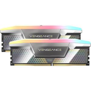 CORSAIR Vengeance RGB DDR5 CUDIMM 48GB (2x24GB) 8000MHz CL38-50-50-128 1.4V Intel XMP Desktop Computer Memory – Silver (CMHC48GX5M2X8000C38)