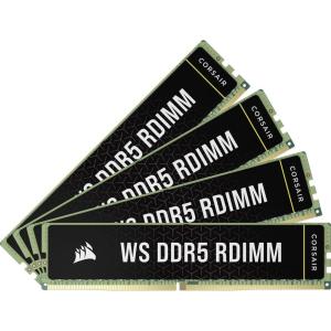 CORSAIR WS DDR5 ECC RDIMM 64GB (4x16GB) 6000MHz CL40 Intel XMP 3.0 Computer Memory – Black (CMA64GX5M4B6000C40)(6400MHz)