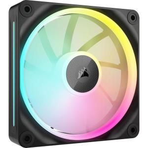 CORSAIR iCUE Link LX120 RGB 120mm PWM Fan Single Pack – Dual Light Loops – Requires iCUE Link System Hub (Sold Separately) – CORSAIR AirGuide Technology – Black(Black)