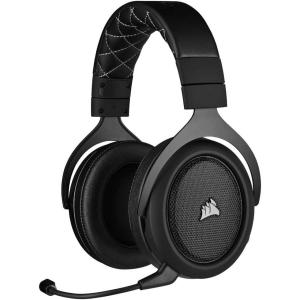 Corsair HS70 PRO Wireless Gaming Headset – 7.1 Surround Sound – Detachable Uni-Directional Microphone – Up to 40ft Range – iCUE Compatible – PC, Mac, PS5, PS4 – Carbon(HS70)