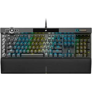 Corsair K100 AIR Wireless RGB Mechanical Gaming Keyboard – Ultra-Thin, Sub-1ms Slipstream, Low-Latency Bluetooth, Cherry MX Ultra Low Profile Keyswitches – NA Layout, QWERTY – Black(K100)