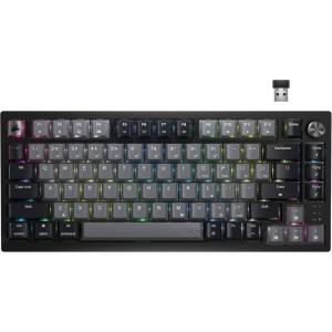 Corsair K65 Plus Wireless 75% RGB Hot-Swappable Mechanical Gaming Keyboard – Pre-Lubricated MLX Fusion Tactile Switches – Dual-Layer Sound Dampening – PBT Keycaps – QWERTY NA – Black(MLX Red Linear Switches)