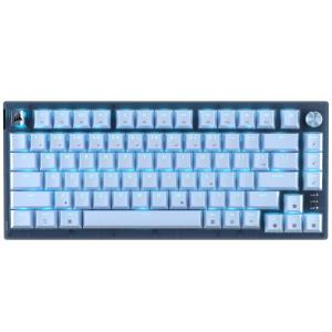 Corsair K65 Plus Wireless 75% RGB Hot-Swappable Mechanical Gaming Keyboard for Mac and iPad – Pre-Lubricated MLX Red v2 Linear Switches, Sound Dampening – QWERTY NA Layout – Glacier Blue