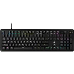 Corsair K70 CORE RGB Mechanical Wired Gaming Keyboard – Pre-Lubed MLX Red Linear Switches, SOCD, ABS Double-Shot Keycaps, Sound Dampening, Media Control Dial, 1000Hz Polling, QWERTY NA – Black(K70 CORE Gaming Keyboard (Japanese Layout))