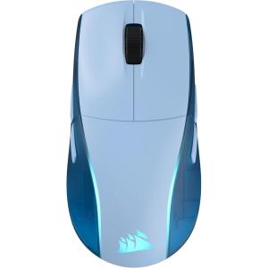 Corsair M75 Wireless RGB Lightweight Gaming Mouse for Mac – 26,000 DPI, Swappable Side Buttons, Optical Switches, iCUE Compatible – Glacial Blue