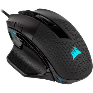 Corsair NIGHTSABRE RGB Wireless Gaming Mouse for FPS, MOBA – 26,000 DPI – 11 Programmable Buttons – Up to 100hrs Battery – iCUE Compatible – Black(Nightsword / Wired)