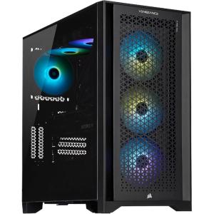 Corsair Vengeance a7400 Series Gaming PC – Liquid Cooled AMD Ryzen 5 9600X CPU – NVIDIA GeForce RTX 4060 GPU – 32GB Vengeance RGB DDR5 Memory – 1TB M.2 SSD – Black(Ryzen 7 7700X / 4070Ti)