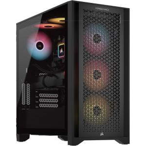 Corsair Vengeance a7400 Series Gaming PC – Liquid Cooled AMD Ryzen 5 9600X CPU – NVIDIA GeForce RTX 4060 GPU – 32GB Vengeance RGB DDR5 Memory – 1TB M.2 SSD – Black(Ryzen 5 9600X / 4060)
