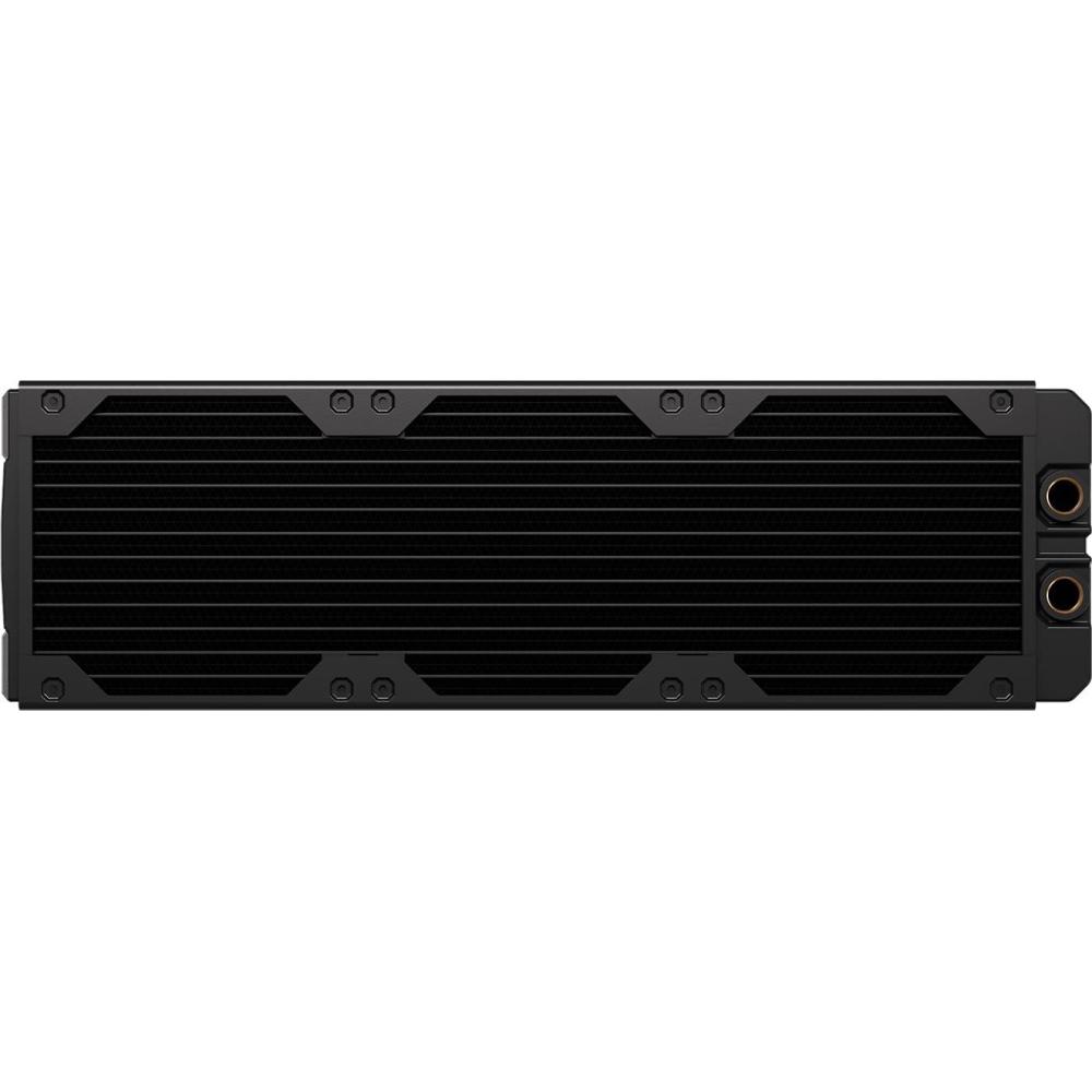 imageCORSAIR Hydro X Series XR7 480mm V2 Custom Cooling Radiator  Compatible with iCUE Link Fans 4x120mm Fan Mounts Screw Protection Plates G14 Threads  Black360 mm