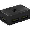 imageCORSAIR iCUE Link 4Way Signal Splitter  for Custom Cooling Setups  Magnetic Attachment  Requires iCUE Link System Hub Sold Separately  Black