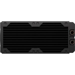 CORSAIR Hydro X Series XR7 480mm V2 Custom Cooling Radiator – Compatible with iCUE Link Fans, 4x120mm Fan Mounts, Screw Protection Plates, G1/4” Threads – Black(240 mm)