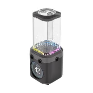 CORSAIR iCUE Link XD6 RGB Elite LCD Pump/Reservoir Unit – FlowDrive Max Pump, 480×480 IPS LCD Screen, Built-in Temperature Sensor, 22 Addressable RGB LEDs, 440ml Nylon Reservoir – Stealth Gray(Stealth Gray)