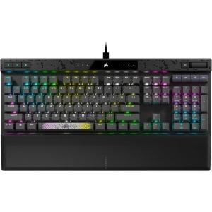 CORSAIR K70 MAX RGB Magnetic Mechanical Wired Gaming Keyboard – MGX Adjustable Switches, Simultaneous SOCD and Rapid Trigger, PBT Double-Shot Keycaps, Sound Dampening, 8000Hz Polling, QWERTY NA, Black(Full Size)