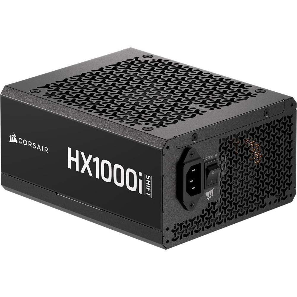 imageCORSAIR HX1500i Shift Fully Modular ATX Power Supply  Builtin iCUE Link System Hub Dual Native 12V2x6 Cable ATX 31 ampamp PCIe 51 SideMounted Connectors Cybenetics Platinum  Black1000W