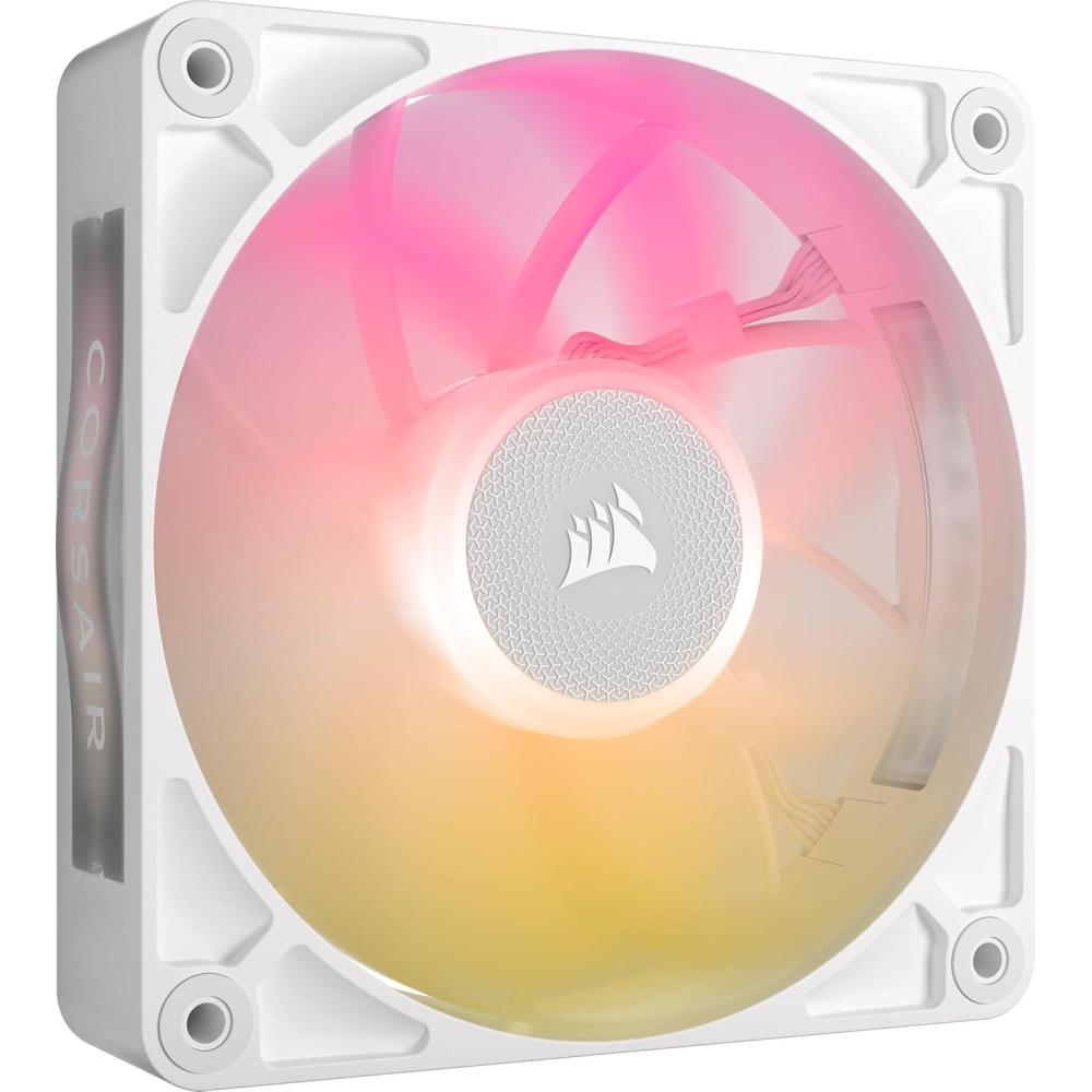 imageCORSAIR iCUE Link RX120 MAX RGB 120mm PWM Thick Fans with iCUE Link System Hub  HighStatic Pressure  Magnetic Dome Bearing  Triple Pack  BlackWhite