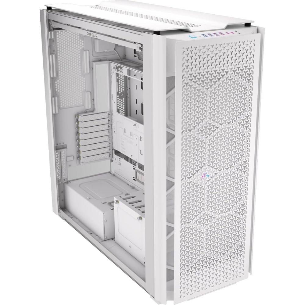 imageCorsair 9000D RGB Airflow Super FullTower PC Case  Fits up to 18x 120mm 7X 140mm or 4X 200mm Fans  InfiniRail Fan Mounting  iCUE Link System Hub Included  No Fans Included  BlackWhite