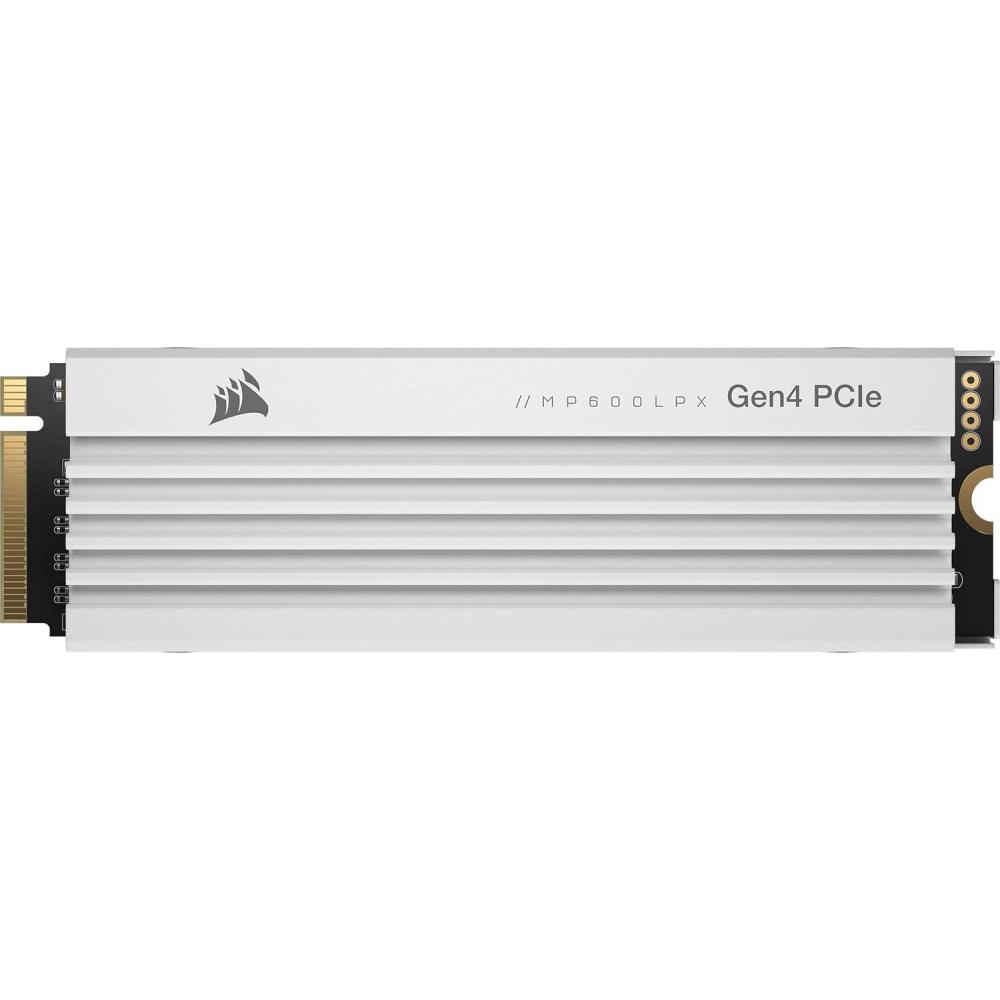 imageCorsair MP600 PRO LPX 1TB M2 NVMe PCIe x4 Gen4 SSD  Optimised for PS5 Up to 7100MBsec Sequential Read ampamp 5800MBsec Sequential Write Speeds HighSpeed Interface Compact Form Factor WhiteWhite