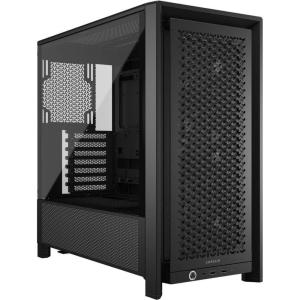 CORSAIR 4000D RS Frame Modular High Airflow Mid-Tower PC Case – 3X CORSAIR RS Fans – InfiniRail™ Fan Mounting System – Fits Multiple 360mm Radiators – Reverse Connector Motherboard Compatible – White(Black)