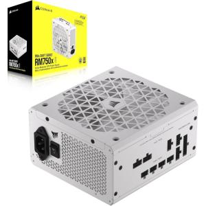 CORSAIR RM750x Shift Fully Modular ATX Power Supply – 80 Plus Gold – ATX 3.1 – PCIe 5.1 – Zero RPM – Modular Side Interface – White(750W)