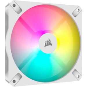CORSAIR iCUE AR120 RGB Digital 120mm ARGB-Compatible Single Fan – White