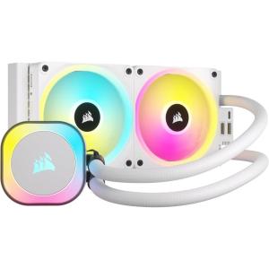 CORSAIR iCUE Link H170i RGB Liquid CPU Cooler – 420mm AIO – QX140 RGB Fans – Fits Intel® LGA 1700, AMD® AM5 – iCUE Link System Hub Included – Black(White)