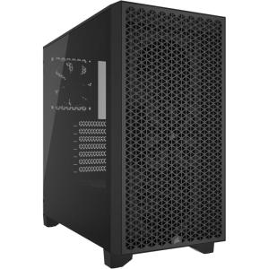Corsair 3000D Airflow Mid-Tower PC Case – 3-Pin Fans – Four-Slot GPU Support – Fits up to 8X 120mm Fans – High-Airflow Design – Black(Black)