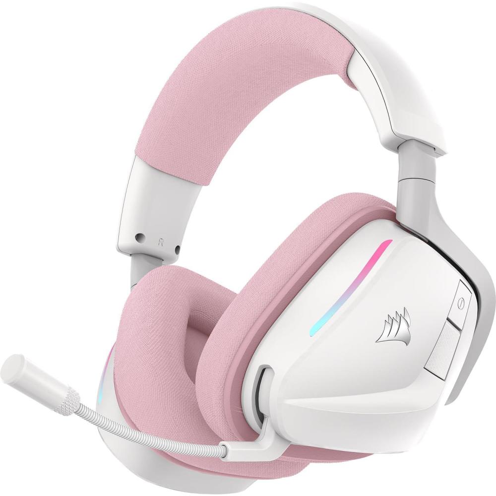 imageCorsair Void v2 Wireless Gaming Headset with Bluetooth for PC PS5 PS4 Switch amp Mobile  Dolby Atmos Dual Wireless Multiplatform Long Battery Life Fast Charging  PinkPink