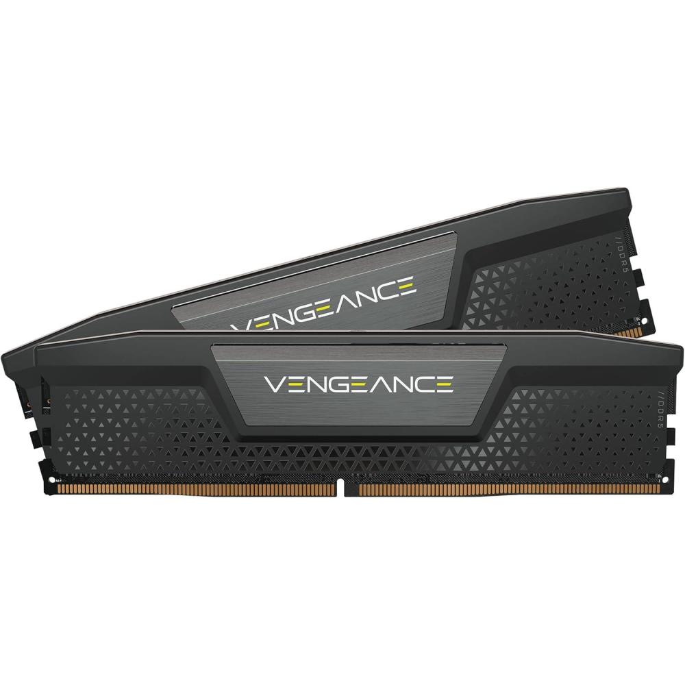 imageCORSAIR Vengeance DDR5 RAM 96GB 4x24GB 5600MHz CL40 Intel XMP iCUE Compatible Computer Memory  Black CMK96GX5M4B5600C40Black