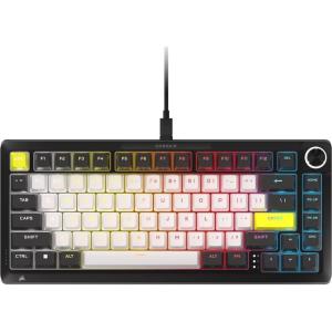Corsair MAKR PRO 75 Hall Effect DIY Wired Magnetic Mechanical Gaming Keyboard – 75% Layout, MGX Hyperdrive Switches, Dual Actuation, Rapid Trigger, FlashTap SOCD, 8,000Hz, US Layout – Black