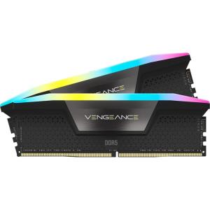 CORSAIR VENGEANCE RGB DDR5 RAM 32GB (2x16GB) 7200MHz CL34 Intel XMP iCUE Compatible Computer Memory – Black (CMH32GX5M2X7200C34)(48GB (2x24GB))
