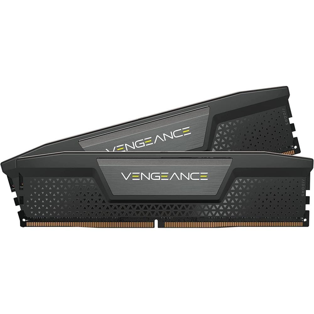 imageCORSAIR Vengeance DDR5 RAM 96GB 4x24GB 6400MHz CL32 Intel XMP iCUE Compatible Computer Memory  Black CMK96GX5M4B6400C32Black
