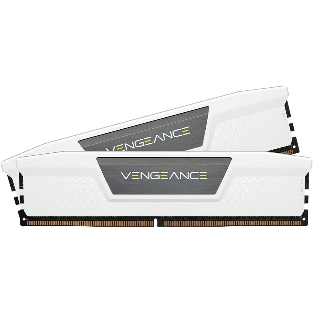 imageCORSAIR Vengeance DDR5 RAM 96GB 4x24GB 6400MHz CL32 Intel XMP iCUE Compatible Computer Memory Black CMK96GX5M4B6400C32white