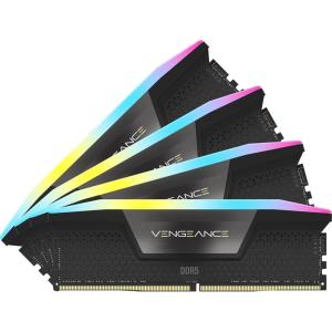 CORSAIR Vengeance RGB DDR5 RAM 96GB (4x24GB) 6400MHz CL32-40-40-84 1.4V Intel XMP 3.0 Desktop Computer Memory – Black (CMH96GX5M4X6400C32)