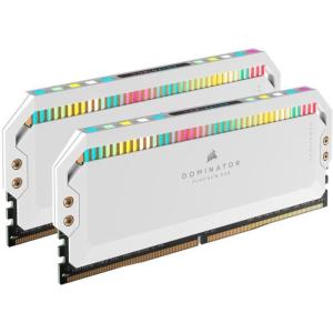 CORSAIR DOMINATOR PLATINUM RGB DDR5 RAM 32GB (2x16GB) 5600MHz CL36 Intel XMP iCUE Compatible Computer Memory – Black (CMT32GX5M2B5600C36)(White)