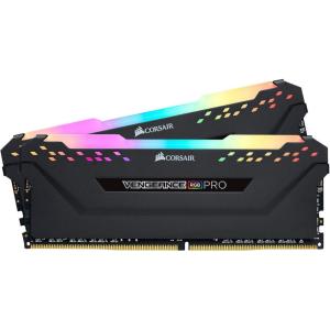 CORSAIR VENEGANCE RGB PRO 16GB (2x8GB) DDR4 3200MHz (PC4-25600) C16 1.35V Intel AMD Desktop Computer Memory – Black (CMW16GX4M2E3200C16)