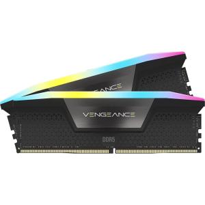 CORSAIR VENGEANCE RGB DDR5 RAM 32GB (2x16GB) 6000MHz CL36-44-44-96 1.35V Intel XMP 3.0 Desktop Computer Memory – White (CMH32GX5M2E6000C36W)(Black)