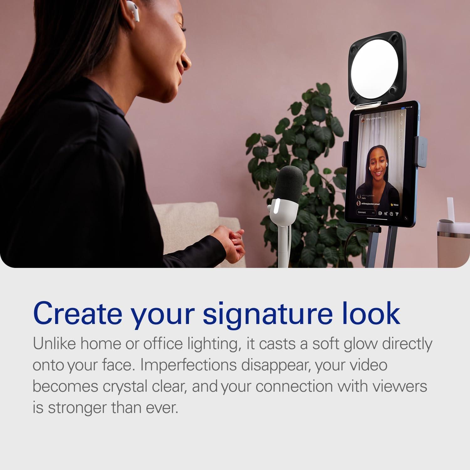 imageElgato Key Light Neo Professional Video Call Light No Glare Adjustable Monitor Mount Manual or WiFi Control OfficeStreaming TeamsZoomSlackTwitchYoutube PlugnPlay on Laptop PC MacBlack