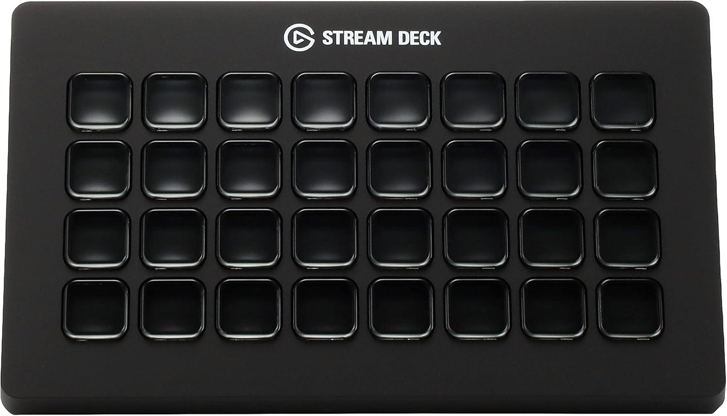 imageElgato Stream Deck XL Advanced Studio Controller 32 Macro Keys Trigger Actions in apps and Software Like OBS Twitch YouTube and More USB Works with Mac and PC32 Keys