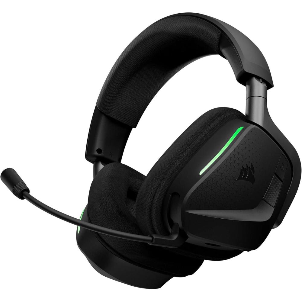 imageCorsair Void v2 MAX Wireless Multiplatform Gaming Headset for Xbox Series XS Xbox One PC PS5 PS4 Switch 2 Mobile  Simultaneous 24GHzBluetooth 70Hr Battery Clear Microphone  Carbon