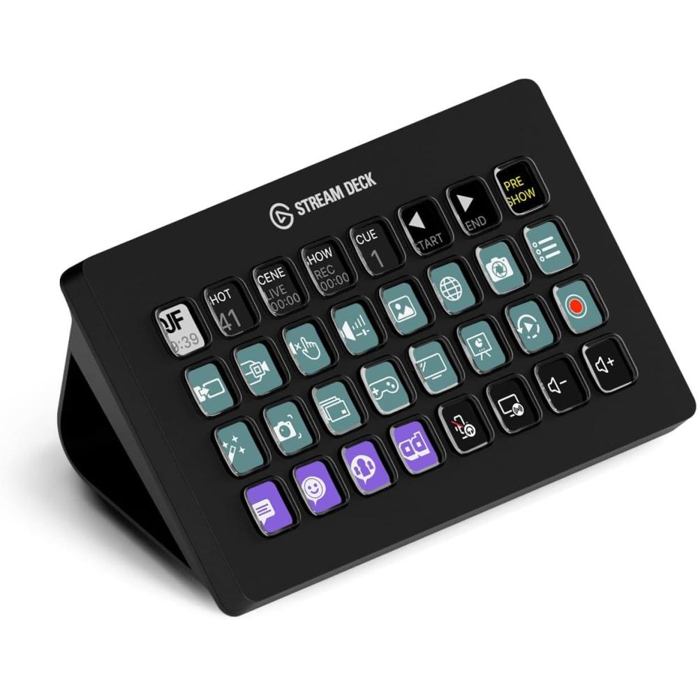 imageElgato Stream Deck XL  Advanced Studio Controller 32 Macro Keys Trigger Actions in apps and Software Like OBS Twitch YouTube and More USB Works with Mac and PC32 Keys