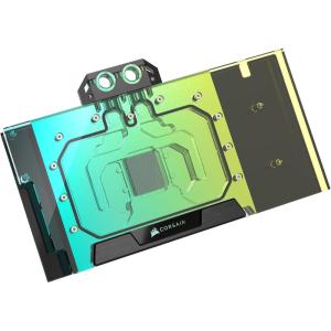 CORSAIR Hydro X Series XG5 RGB 5090 Astral GPU Water Block – for ASUS ROG Astral GeForce RTX 5090, Nickel-Plated Copper Assembly, Over 60 High-Density Cooling Fins, 16 Addressable RGB LEDs – Black