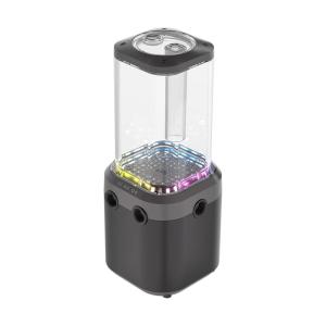 CORSAIR iCUE Link XD6 RGB Elite Pump/Reservoir Unit – FlowDrive Max Pump, Built-in Temperature Sensor, 22 Addressable RGB LEDs, 440ml Transparent Nylon Reservoir – White(Stealth Gray)